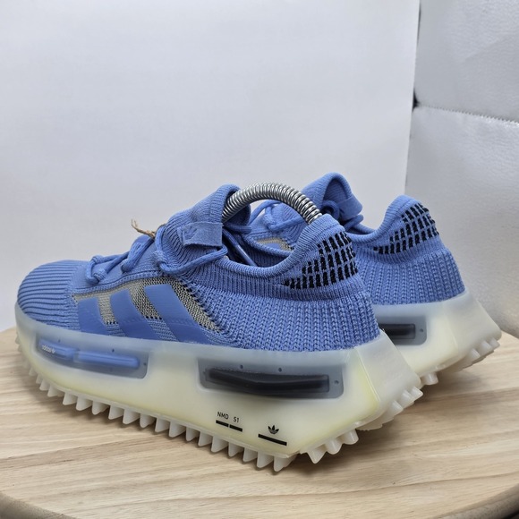 Women's Size 7.5 - Adidas NMD_S1 W Blue Fusion Shoes HQ4468 NEW IN BOX - Picture 7 of 9